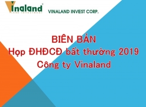 Biên bản họp Đại hội đồng cổ đông bất thường 2019 - Tổ chức lần 2, ngày 30/12/2019