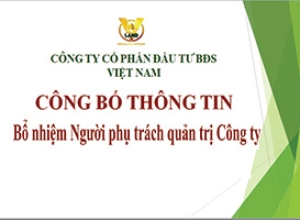 Bổ nhiệm Người phụ trách quản trị Công ty